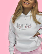 Load image into Gallery viewer, "More Than Conquerors" White Hoodie
