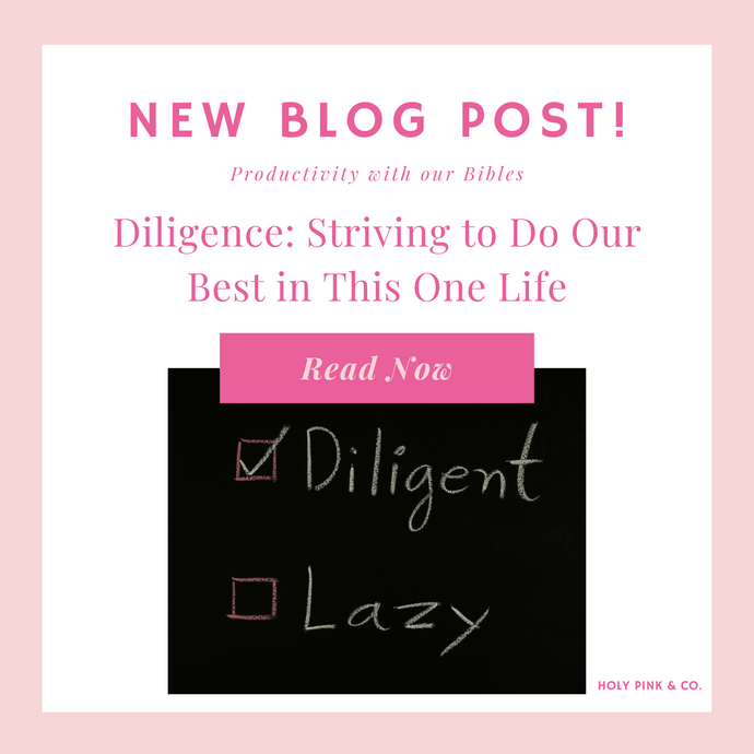 Diligence: Striving to Do Our Best in This One Life