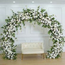 Load image into Gallery viewer, Floral Arch with Pillars + Urn + Floral Arrangements and Travel Fee RENTAL
