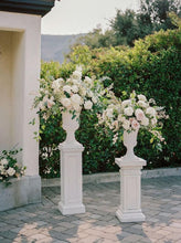 Load image into Gallery viewer, Floral Arch with Pillars + Urn + Floral Arrangements and Travel Fee RENTAL
