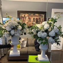 Load image into Gallery viewer, Floral Arch with Pillars + Urn + Floral Arrangements and Travel Fee RENTAL
