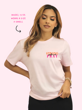 Load image into Gallery viewer, &quot;Strong Women Pray&quot; Pink T-Shirt
