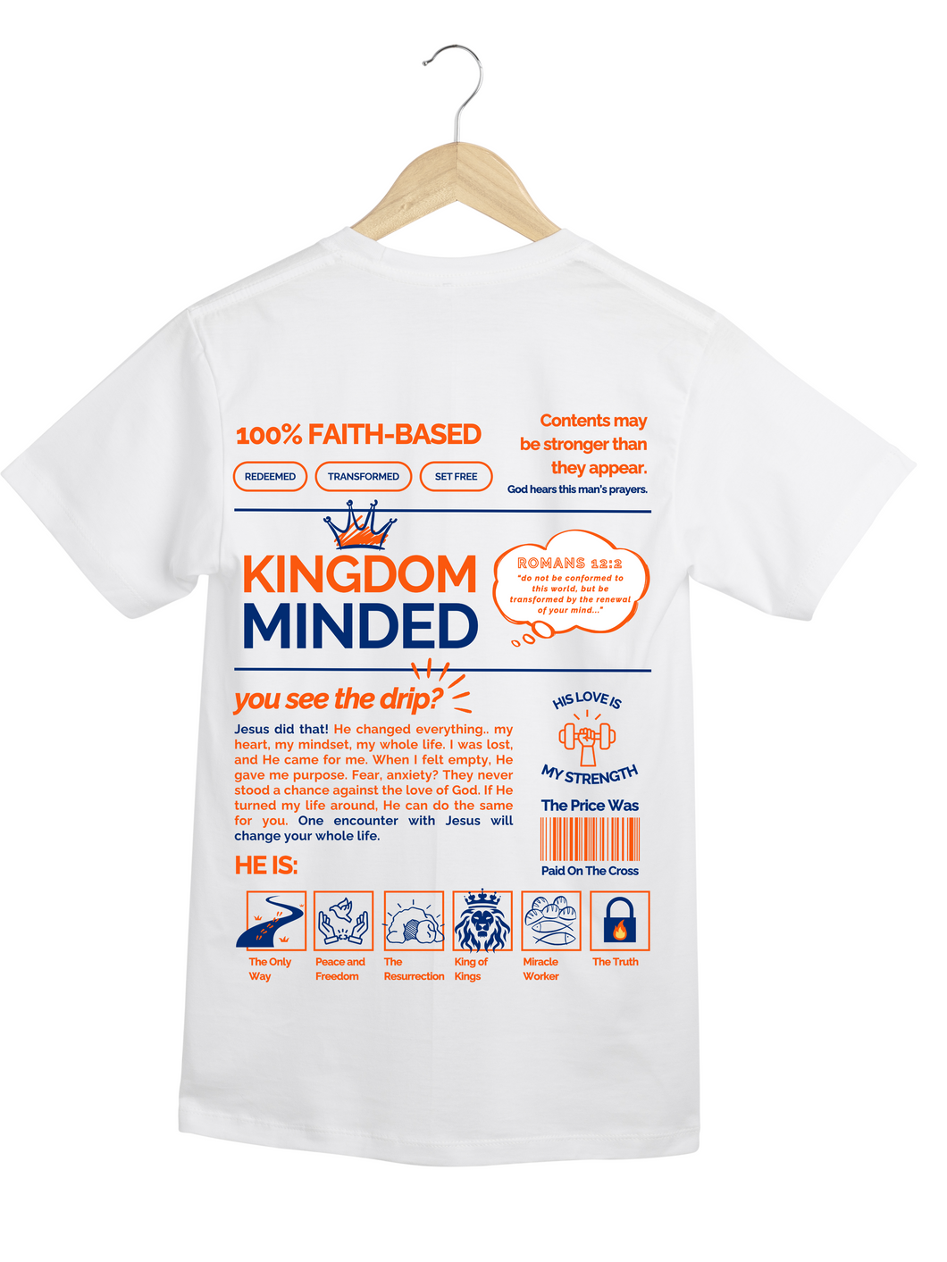Kingdom Minded T-Shirt (WHITE)