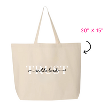 Load image into Gallery viewer, &quot;Trust in the Lord&quot; Large Nude Beach Tote
